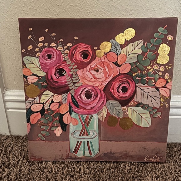 Francesca's Collections Other - Floral Canvas Wall Art